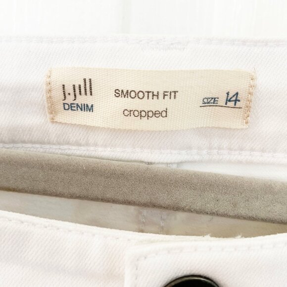 J.Jill Denim Smooth Fit Cropped Jeans - Size 14 - Picture 3 of 6